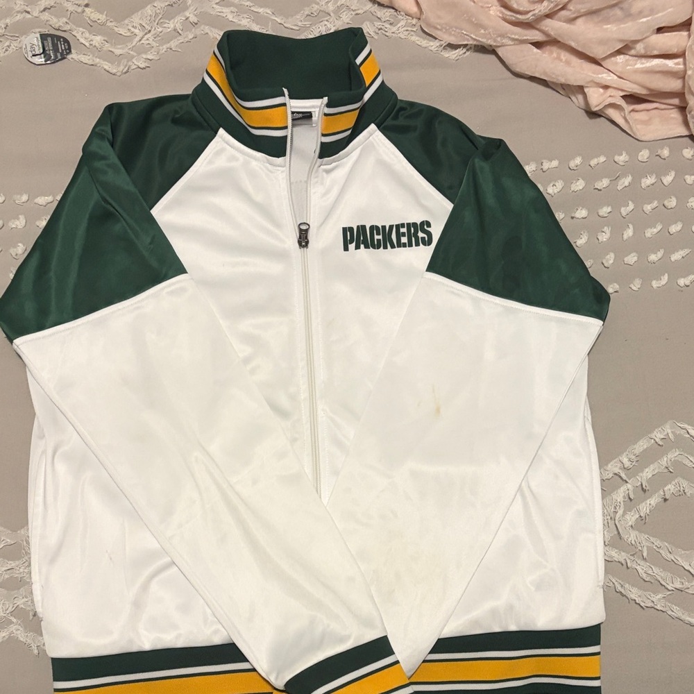 Packers Women's Varsity Jacket - Green and White